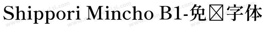Shippori Mincho B1字体转换